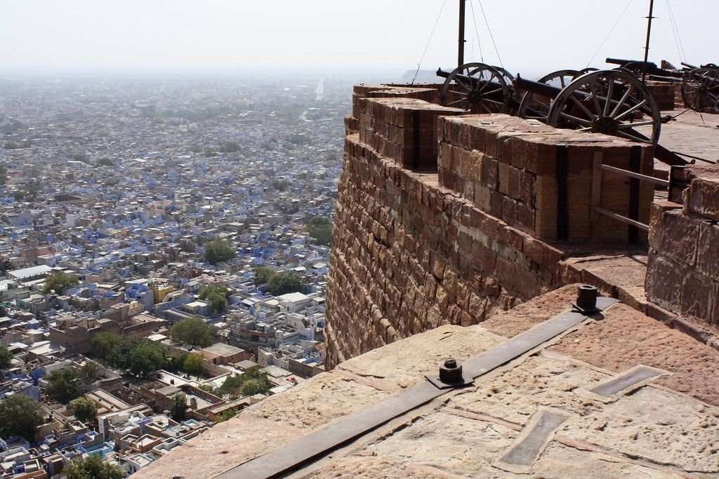 Blue houses of Jodhpur seen from Mehrangarh Fort
