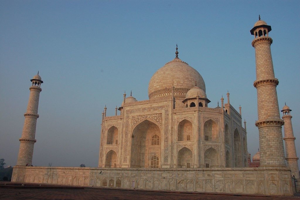 Taj Mahal in Agra at sunrise
